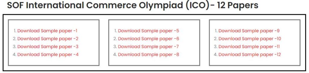 ICO Sample Papers